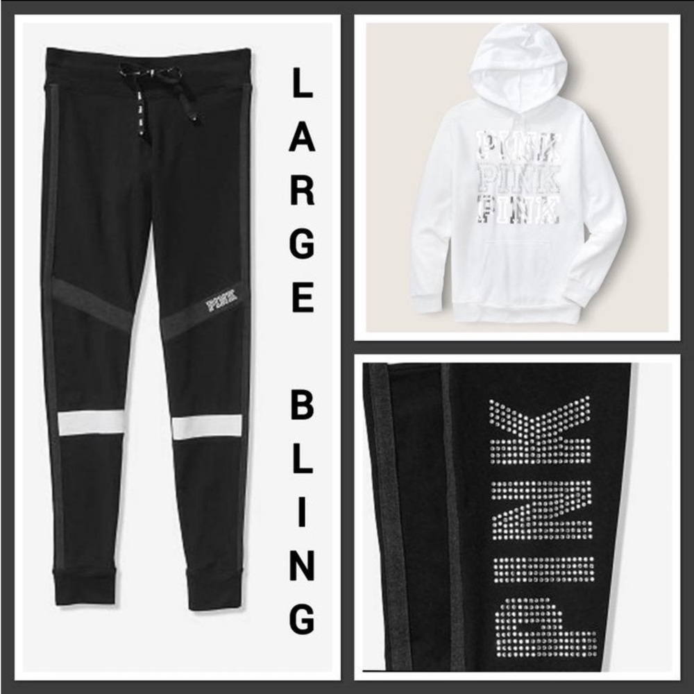 NWT VS PINK LARGE BLING SET ❤️HTF❤️ - Picture 1 of 10